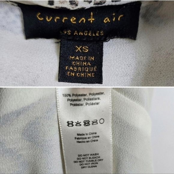 Anthropologie Current Air Olivia Snake Print Pleated Midi Dress XS - Picture 15 of 16